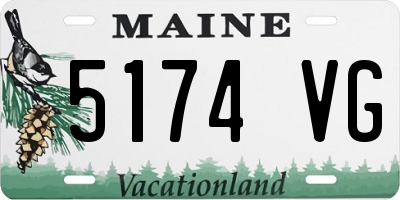 ME license plate 5174VG