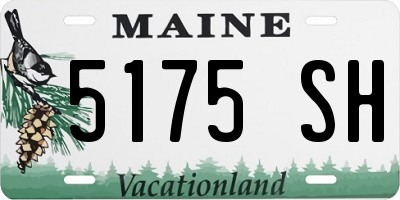 ME license plate 5175SH