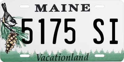 ME license plate 5175SI