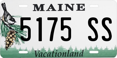 ME license plate 5175SS