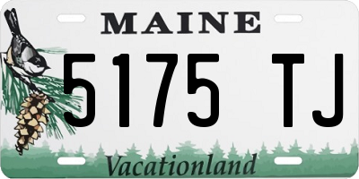 ME license plate 5175TJ
