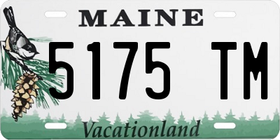 ME license plate 5175TM