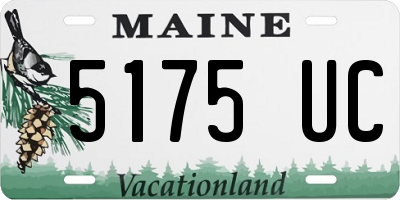 ME license plate 5175UC