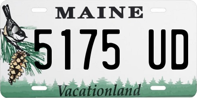 ME license plate 5175UD