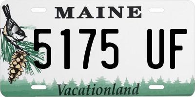 ME license plate 5175UF