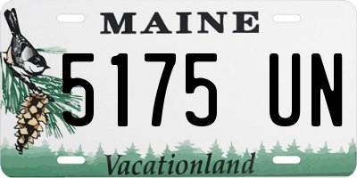 ME license plate 5175UN