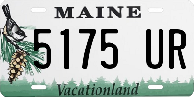 ME license plate 5175UR