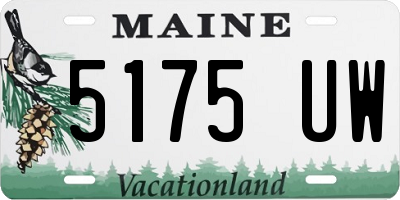 ME license plate 5175UW