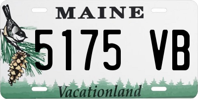 ME license plate 5175VB