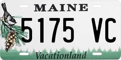 ME license plate 5175VC