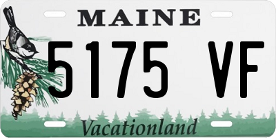 ME license plate 5175VF