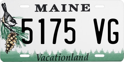 ME license plate 5175VG