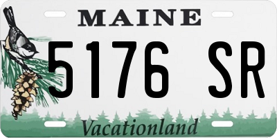 ME license plate 5176SR