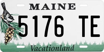 ME license plate 5176TE