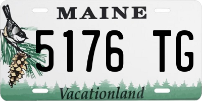 ME license plate 5176TG