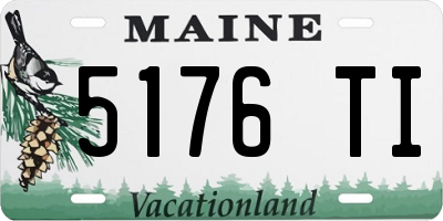 ME license plate 5176TI