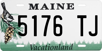 ME license plate 5176TJ
