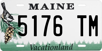 ME license plate 5176TM