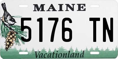 ME license plate 5176TN