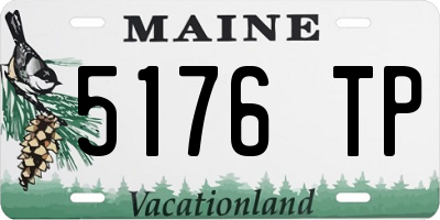 ME license plate 5176TP