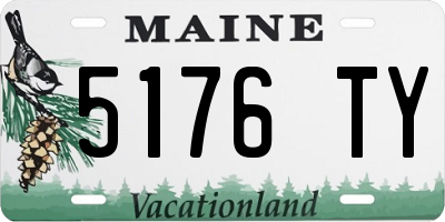 ME license plate 5176TY
