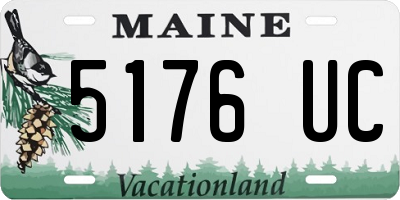 ME license plate 5176UC