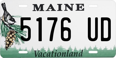 ME license plate 5176UD