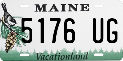 ME license plate 5176UG