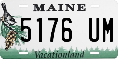 ME license plate 5176UM