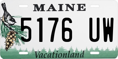 ME license plate 5176UW