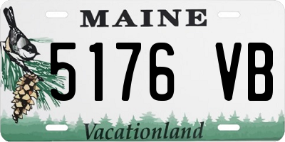 ME license plate 5176VB