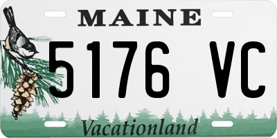 ME license plate 5176VC
