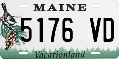 ME license plate 5176VD