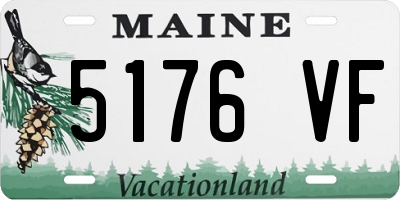 ME license plate 5176VF