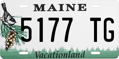 ME license plate 5177TG