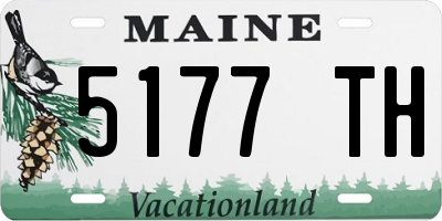 ME license plate 5177TH