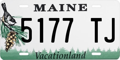 ME license plate 5177TJ