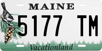 ME license plate 5177TM