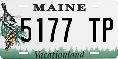 ME license plate 5177TP