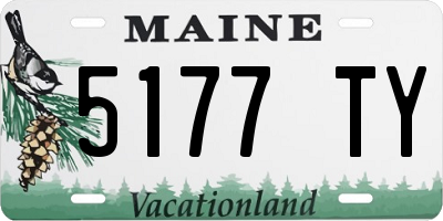 ME license plate 5177TY