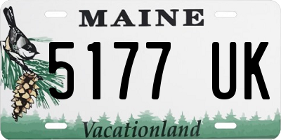 ME license plate 5177UK