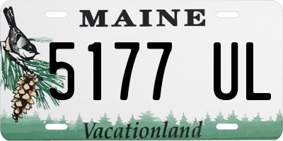 ME license plate 5177UL