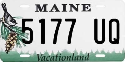 ME license plate 5177UQ