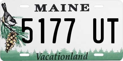 ME license plate 5177UT