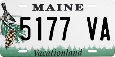 ME license plate 5177VA