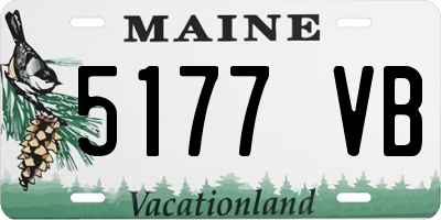 ME license plate 5177VB