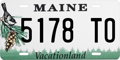 ME license plate 5178TO