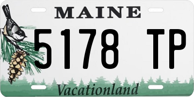 ME license plate 5178TP