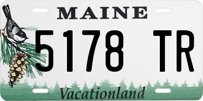 ME license plate 5178TR