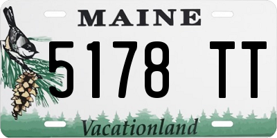 ME license plate 5178TT